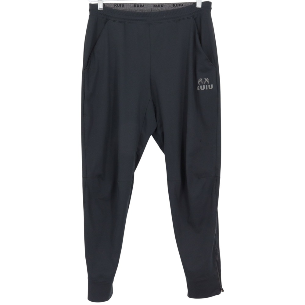 KUIU Joggers Mens Size Large Training Active Black Tapered Ankle Zip ***Read
